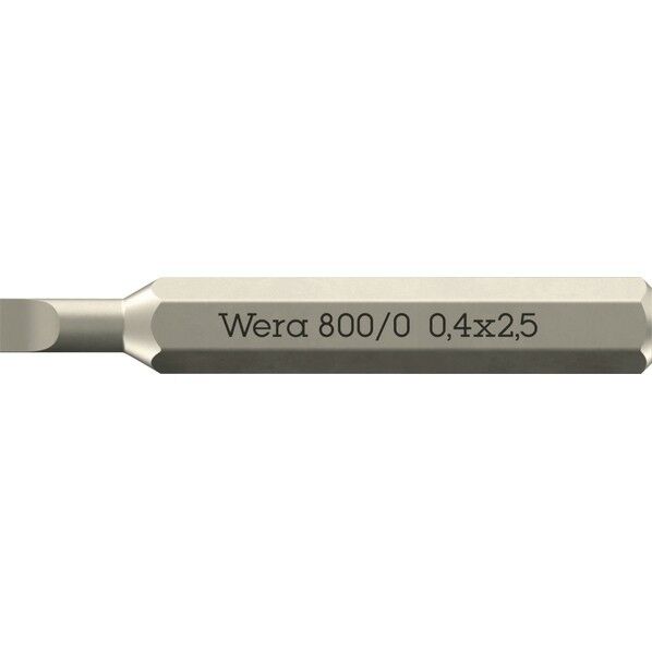 Wera Werkzeuge GmbH 差込HEX4mm 精密マイナスビット 0.4x2.5x30mm 058101 1個...