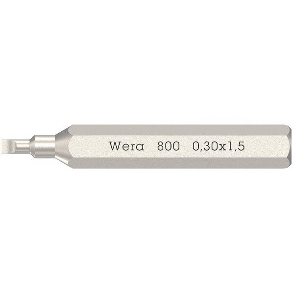 Wera Werkzeuge GmbH 差込HEX4mm 精密マイナスビット 0.3x1.5x30mm 058104 1個...