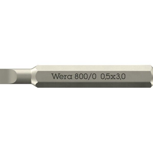 Wera Werkzeuge GmbH 差込HEX4mm 精密マイナスビット 0.5x3.0x30mm 058105 1個...