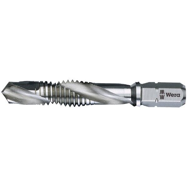 Wera Werkzeuge GmbH HSSシリーズ 六角軸ドリルタップ  サイズM10x1.5/6.4x59mm 104645 1個...