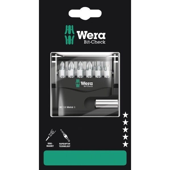 Wera Werkzeuge GmbH 金属加工用 ビットセット  12点 SB 136393 1セット...