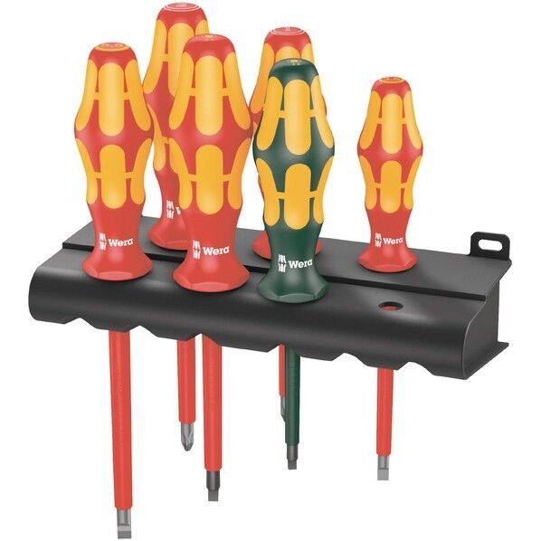 Wera Werkzeuge GmbH ラック付 絶縁ドライバーセット 6本組 347777 1セット...
