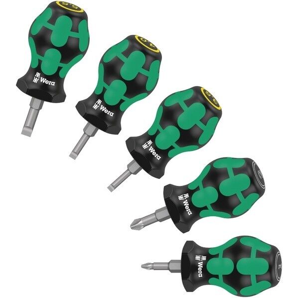 Wera Werkzeuge GmbH スタビー型ドライバー 5本組 008871 1セット...