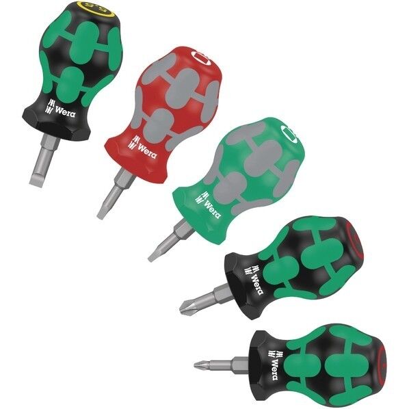 Wera Werkzeuge GmbH スタビー型ドライバー 5本組 008872 1セット...