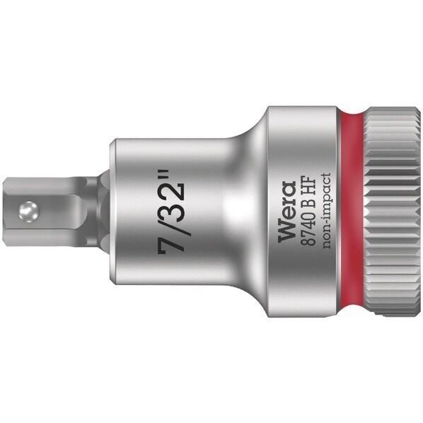 Wera Werkzeuge GmbH 差込角3/8SQ ヘックスプラスビットソケット 先端サイズ7/32インチ 全長35mm 003087 1個...