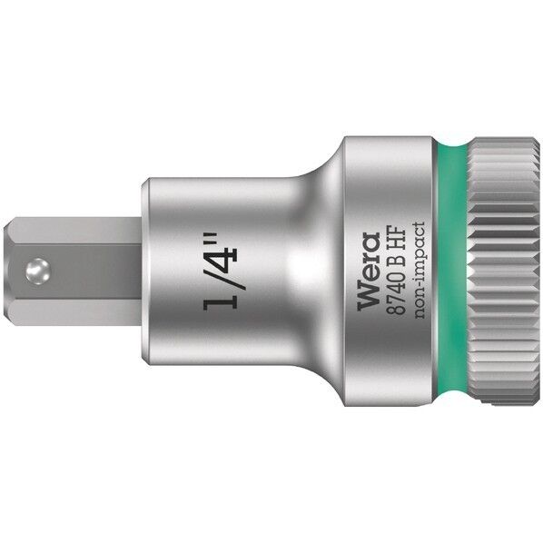 Wera Werkzeuge GmbH 差込角3/8SQ ヘックスプラスビットソケット 先端サイズ1/4インチ 全長35mm 003089 1個...