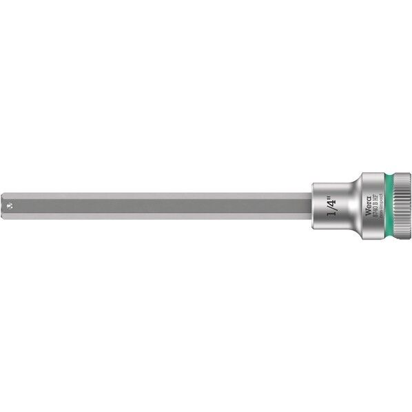Wera Werkzeuge GmbH 差込角3/8SQ ヘックスプラスビットソケット 先端サイズ1/4インチ 全長107mm 003090 1個...