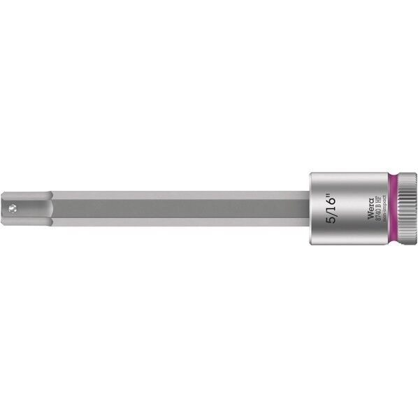 Wera Werkzeuge GmbH 差込角3/8SQ ヘックスプラスビットソケット 先端サイズ5/16インチ 全長100mm 003092 1個...