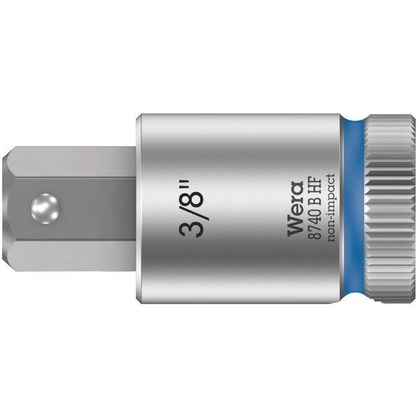 Wera Werkzeuge GmbH 差込角3/8SQ ヘックスプラスビットソケット 先端サイズ3/8インチ 全長38.5mm 003093 1個...