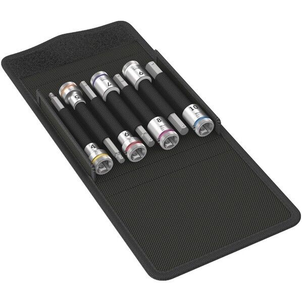 Wera Werkzeuge GmbH 8740 B HF 1シリーズ 差込角3/8SQ ヘックスプラスビットソケットセット 7個入 003180 1セット...