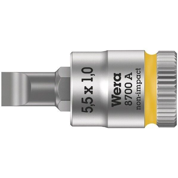 Wera Werkzeuge GmbH 差込角1/4SQ マイナスビットソケット 先端サイズ1.0×5.5mm 003321 1個...