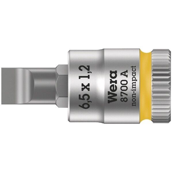 Wera Werkzeuge GmbH 差込角1/4SQ マイナスビットソケット 先端サイズ1.2×6.5mm 003322 1個...