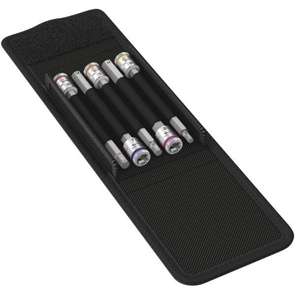 Wera Werkzeuge GmbH 差込角1/4SQ ヘックスプラスロングビットソケット 5個入 003345 1セット...