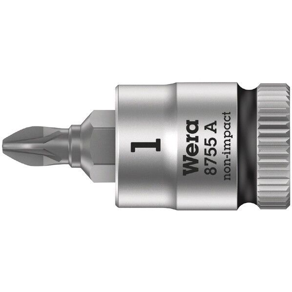 Wera Werkzeuge GmbH 差込角1/4SQ ポジビットソケット先端サイズ#1 003353 1個...