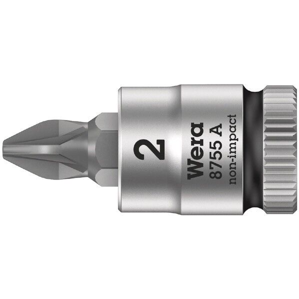 Wera Werkzeuge GmbH 差込角1/4SQ ポジビットソケット先端サイズ#2 003354 1個...