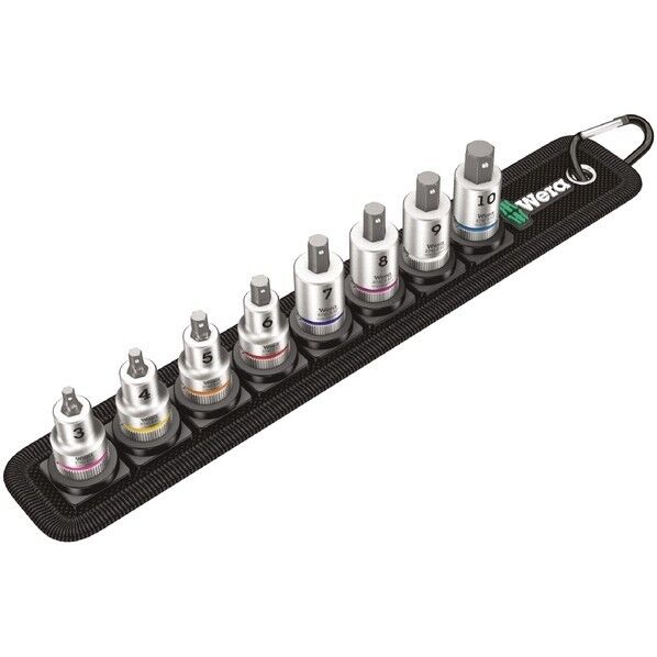 Wera Werkzeuge GmbH 差込角3/8SQ ヘックスプラスビットソケットセット 8点 003971 1セット...