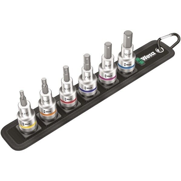 Wera Werkzeuge GmbH 差込角1/2SQ INヘックスビットソケット 6点 003996 1セット...
