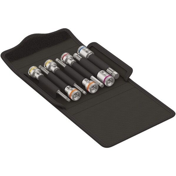 Wera Werkzeuge GmbH 差込角3/8SQ ヘックス・トルクスビットソケット(自転車用)7点入 004176 1セット...