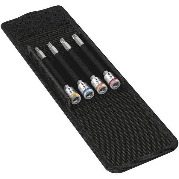 Wera Werkzeuge GmbH 差込角1/4SQ トルクスロングビットソケット 4個入 003375 1セット...