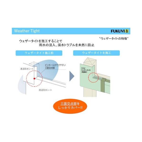 フクビ化学工業 WTS43 ウェザータイトサッシ用 中間部材43 ｜短納期 