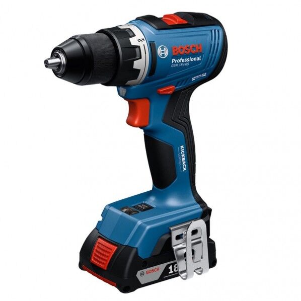 ボッシュ株式会社 (Bosch Corporation) 18V コードレスドライバードリル 166×209×77mm ブルー GSR18V-65 1台...