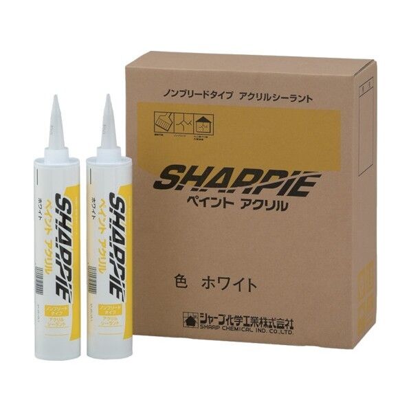 シーリング剤 シャーピー ペイントアクリル ホワイト 330ml