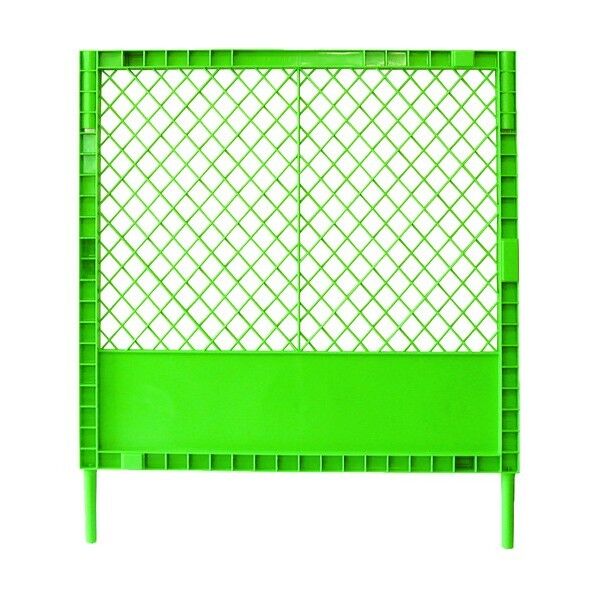 トラスコ まとめ買いお得用プラスチックフェンス グリーン 1000MM×1000MM×45MM 5枚 x 5点...