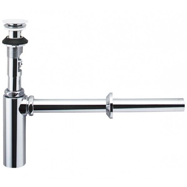 ポップアップ式排水金具(ワイヤータイプ) 壁排水ボトルトラップ(排水口カバー付)