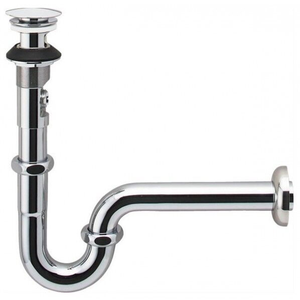 ポップアップ式排水金具(ワイヤータイプ) 壁排水Pトラップ(排水口カバー付) LF-WN7PCFL 1点...