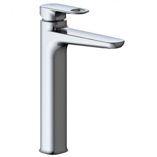 デュアラ(エコハンドル) シングルレバー混合水栓 排水栓なし ベッセル用ロングタイプ 泡沫式