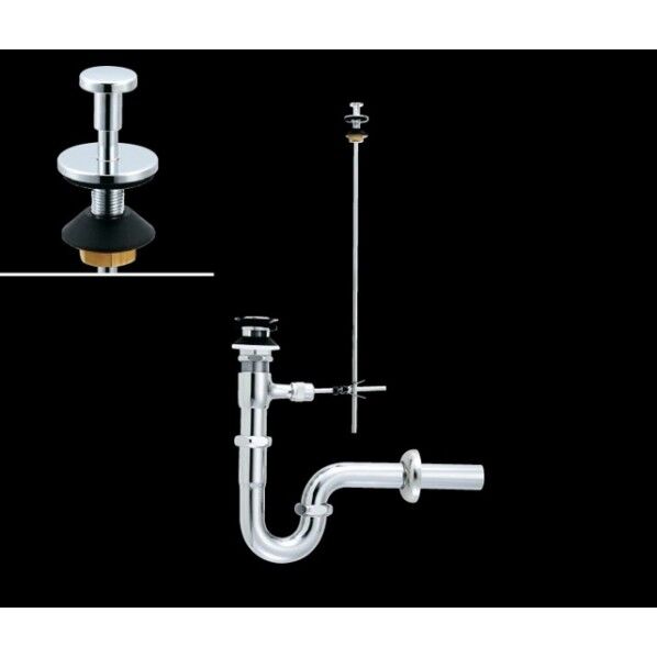ポップアップ式排水金具(呼び径32mm) 床排水Sトラップ