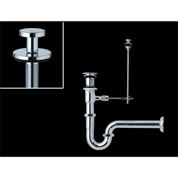 ポップアップ式排水金具(呼び径32mm) 床排水Sトラップ(排水口カバー付)