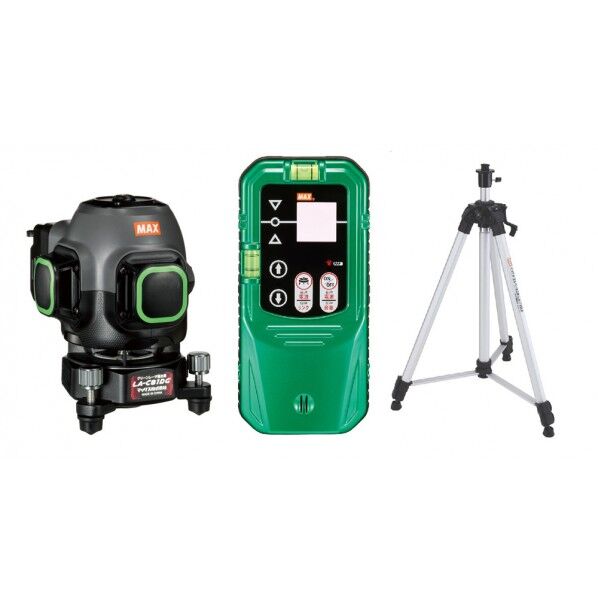 レーザ墨出器(本体+受光器+三脚) 青色LED点灯+ブザー連続動作「ピー」( LA-C81DG-DTセット 1点...