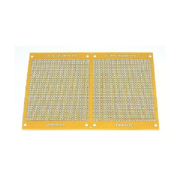 鉛フリーユニバーサル基板 95×138mm 110×140×2mm ICB-93WGH-PbF 1点