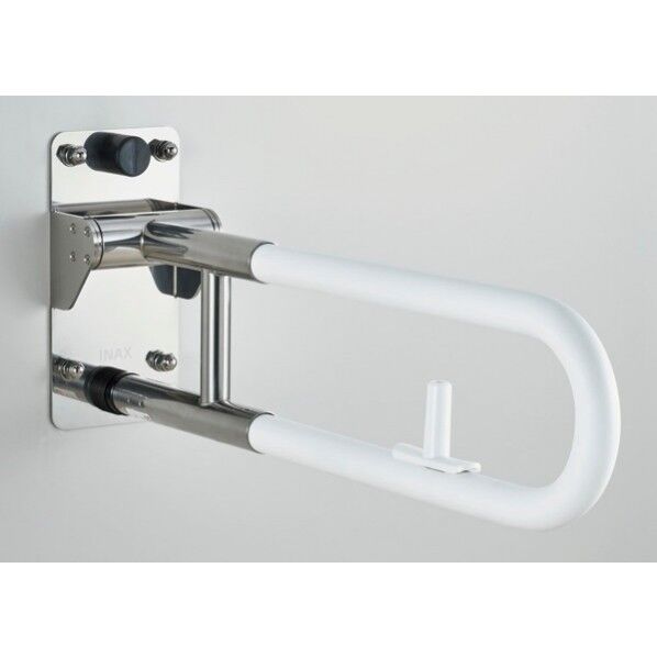 はね上げ式手すり ロック付 樹脂被覆タイプ