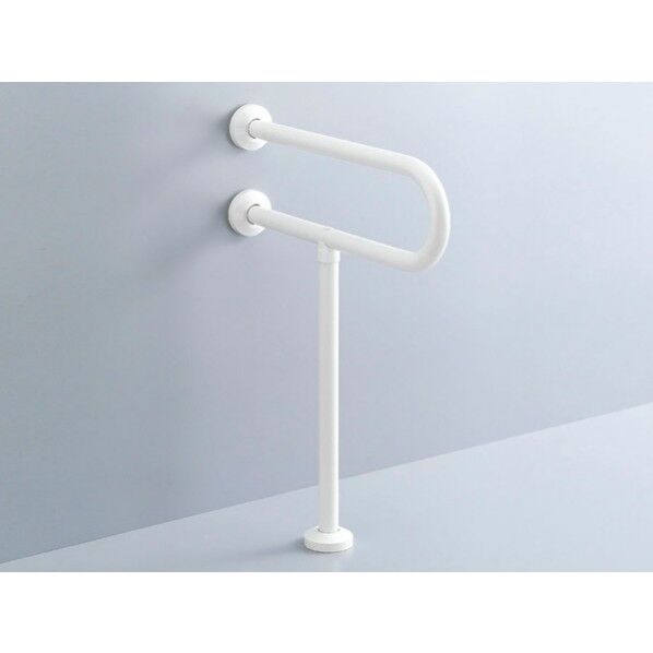 大便器用手すり(壁床固定式) 樹脂被覆タイプ