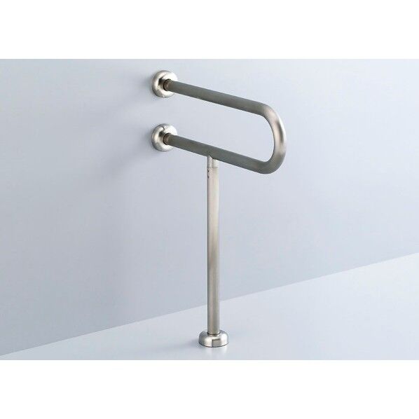 大便器用手すり(壁床固定式) ステンレスタイプ