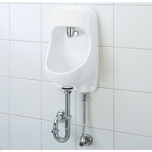壁付手洗器(レバー式水栓) ハイパーキラミック 床排水・壁給水 250×190×420mm ピュアホワイト AWL-71UA(S)/BW1 1点