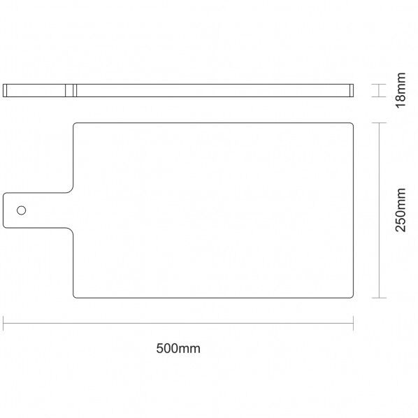 バーベキューサービングボードチーク手付