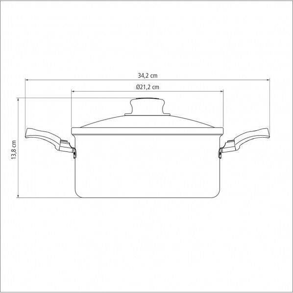 トリム 両手鍋 20cm