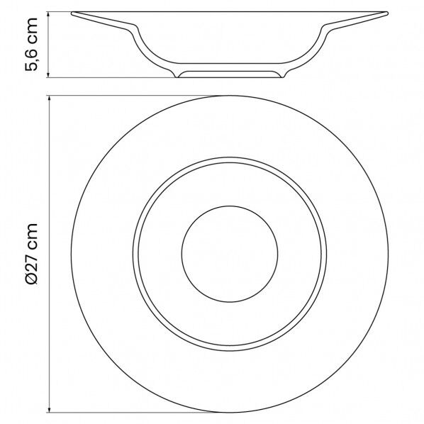 パオラ パスタプレート 27cm
