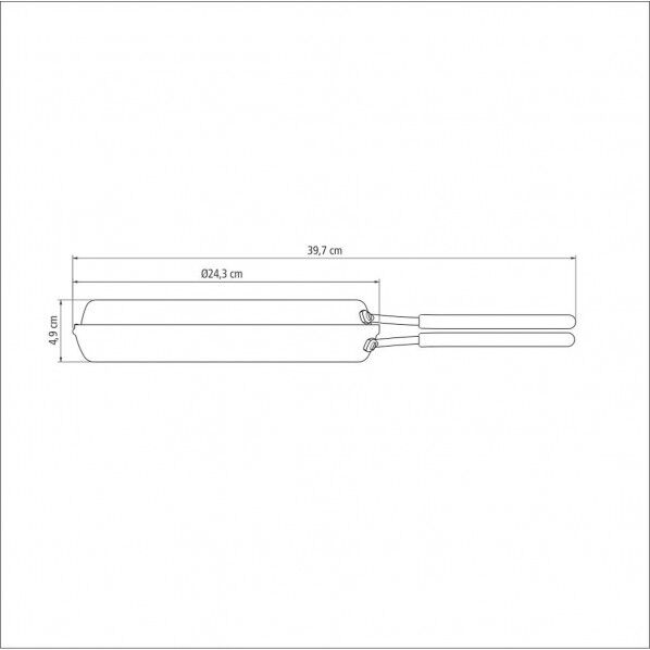ロレト ノンスティックオムレツフライパン 24cm