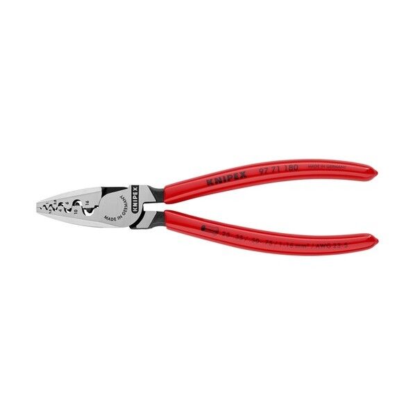 KNIPEX 9771-180 エンドスリーブ用圧着ペンチ 97 71 180 1点