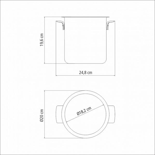 コスモス シャンハﾟンクーラー ストレート 18cm