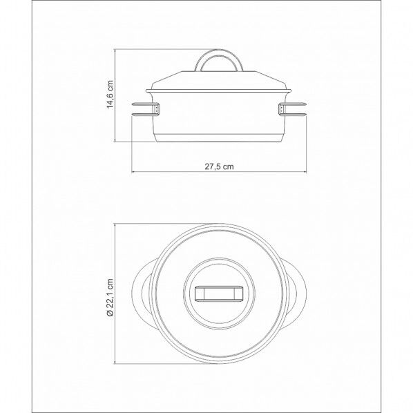ソラール キャセロール 20cm