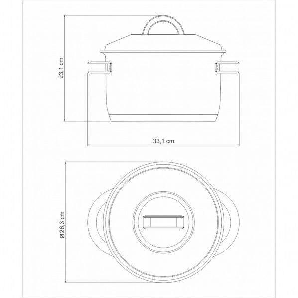 ソラール ストックホﾟット 24cm