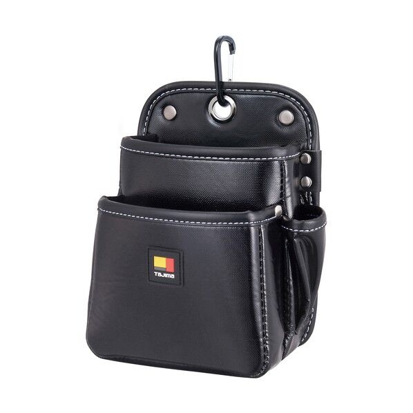 着脱式腰袋 2段小 ツインフック 黒 SFKBN-2S2H...