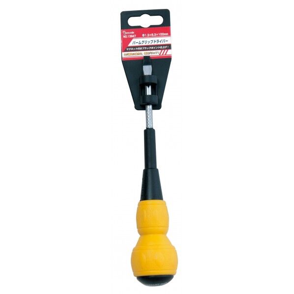#13947 パームグリップドライバー ハンギング -1.3×6.3×100mm 1点