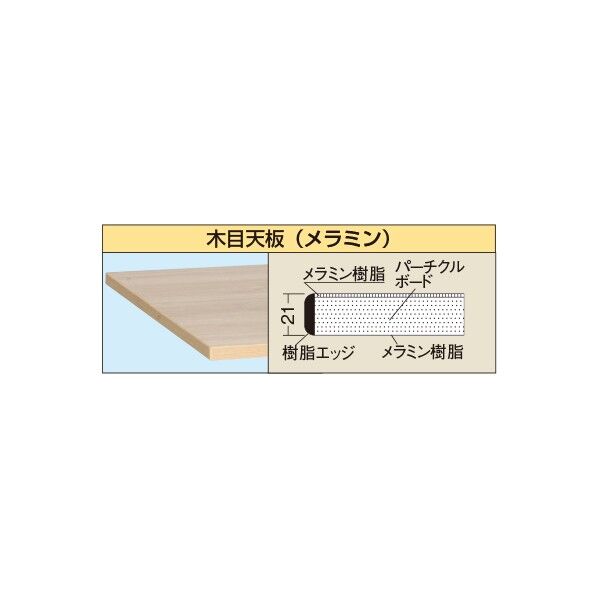 メラミン天板(天板厚21/木目/パーチクル)