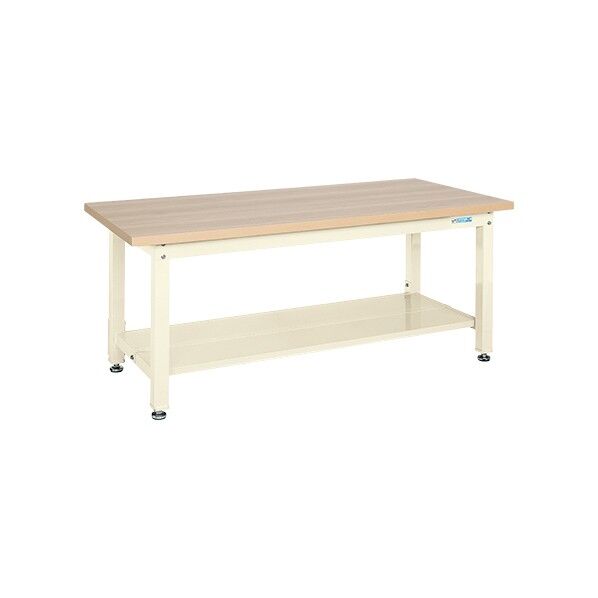 重量作業台(KW/耐荷重2000kg/木目メラミン天板/H740)